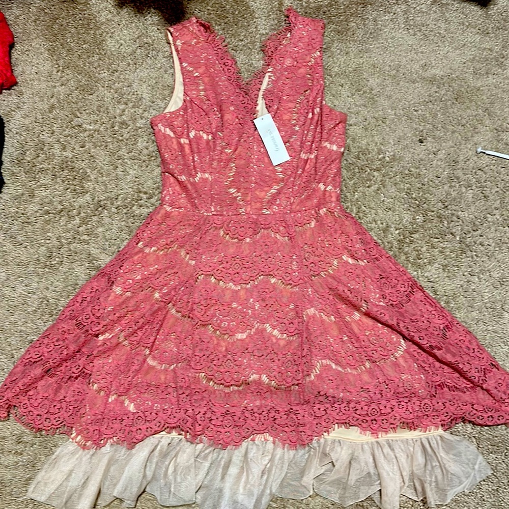 Francesa’s Rose Lace Dress